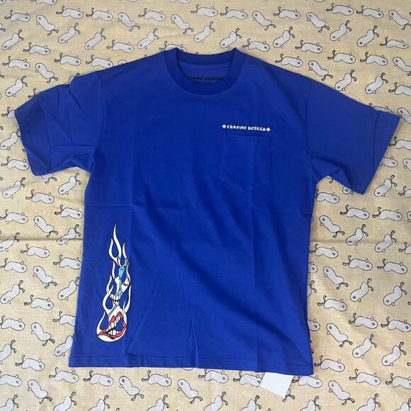 Chrome Hearts Dark Blue Matty Boy Ppo Space T-shirt - Tees